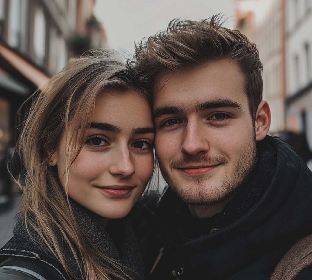 2 people having a good time on a first date